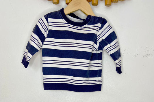 Navy stripes pullover 4-6m