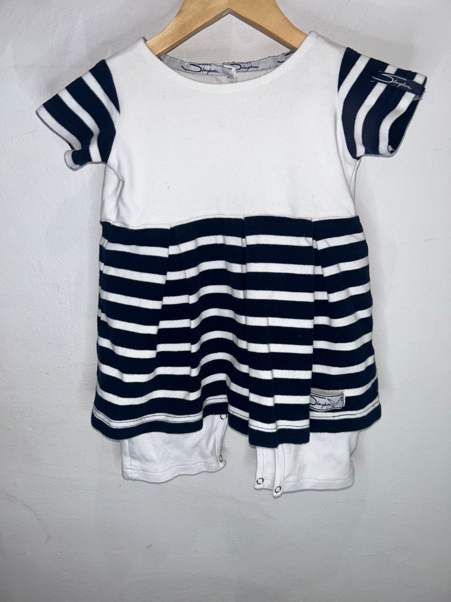 Dress with Shorts and Stripes 12m