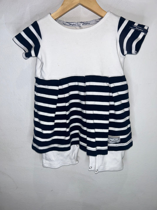 Dress with Shorts and Stripes 12m