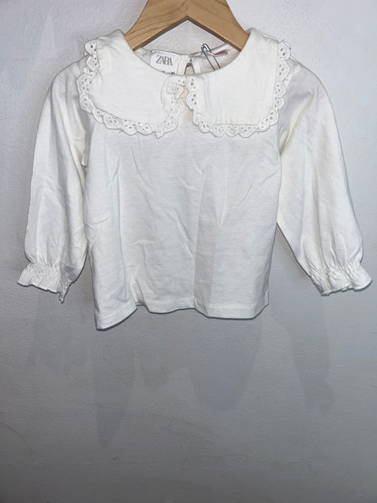 Square collar longsleeve 9-12m
