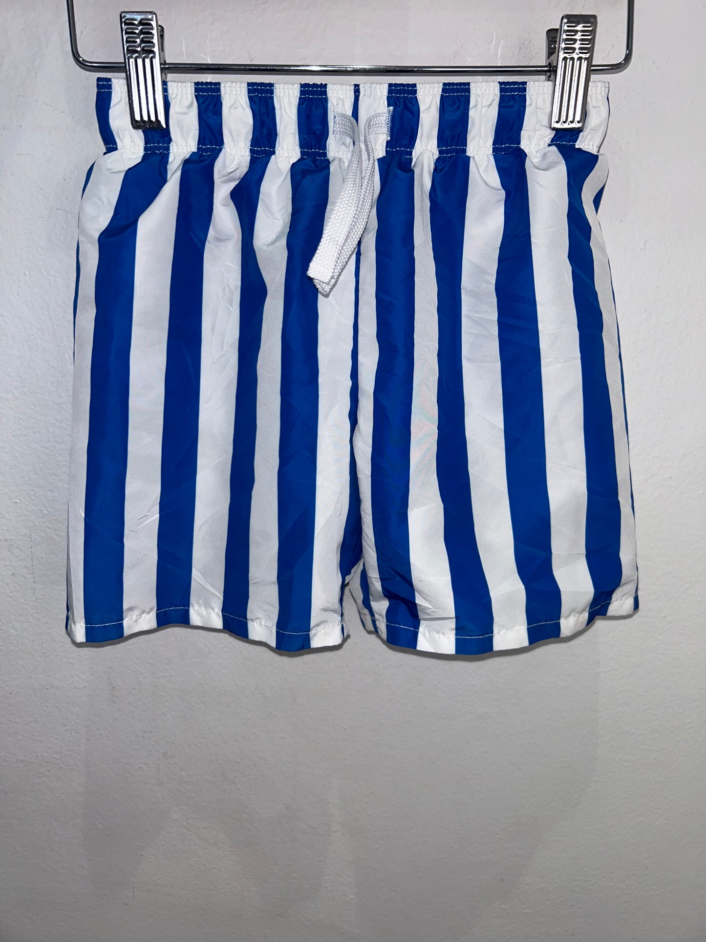 Blue stripes swim shorts 5-6y