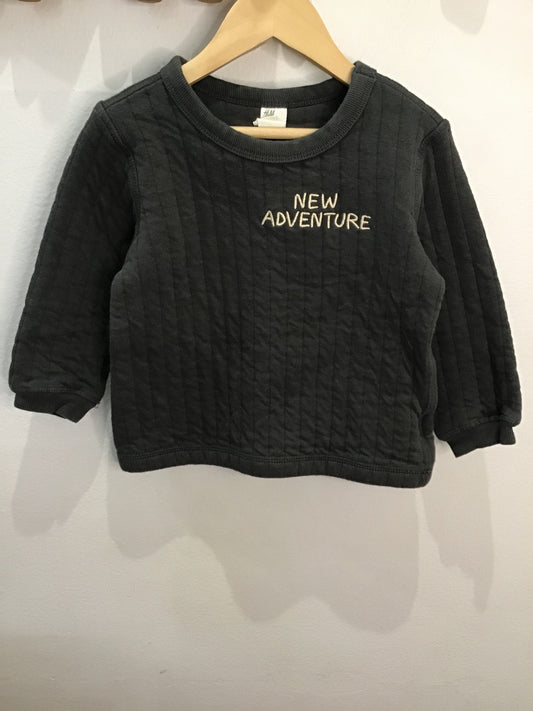Pullover quilted new adventure 2-3y