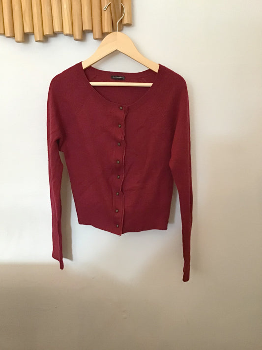Maroon cashmere sweater 12y
