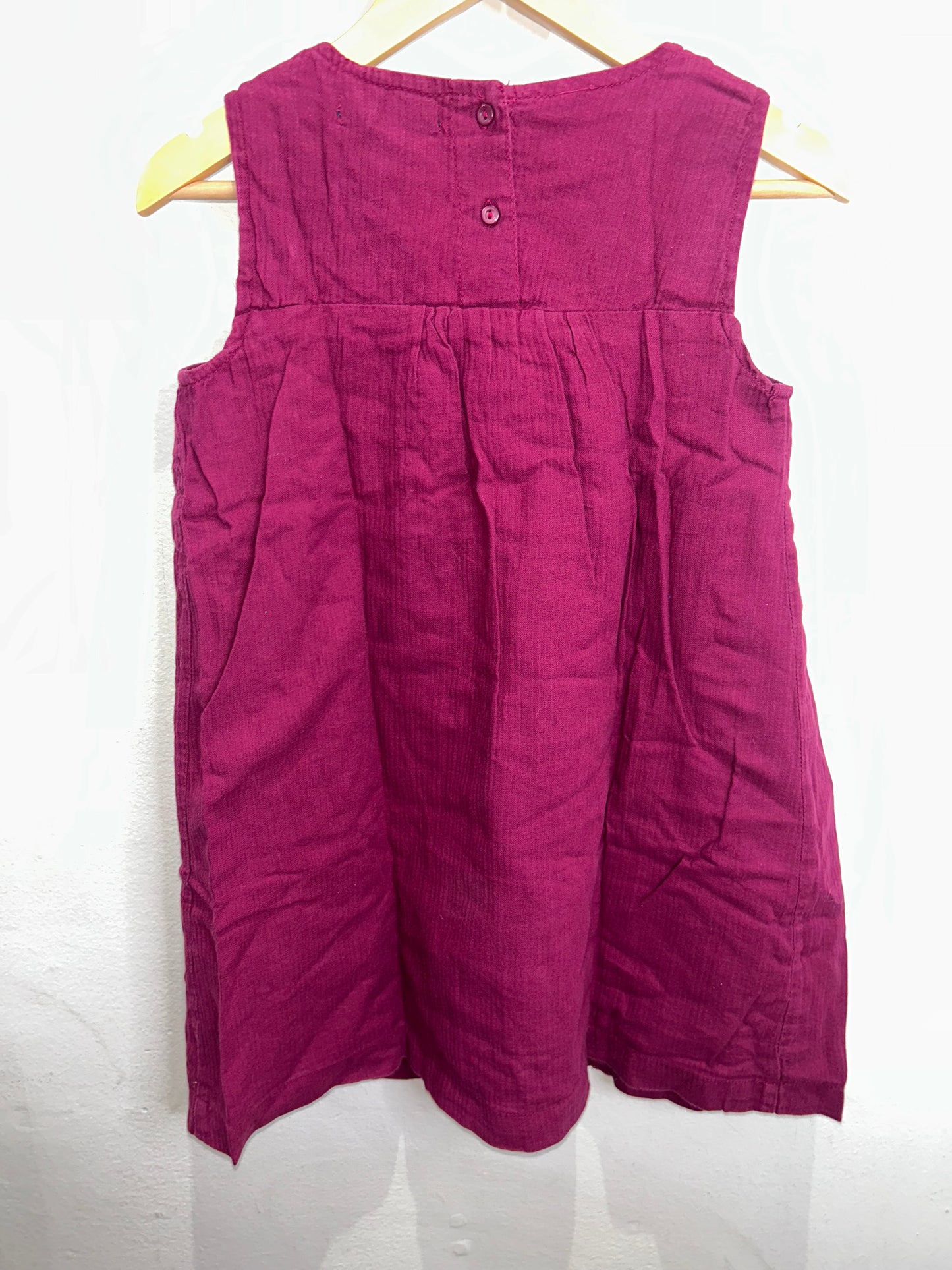 Berry embroidery dress 6-7y