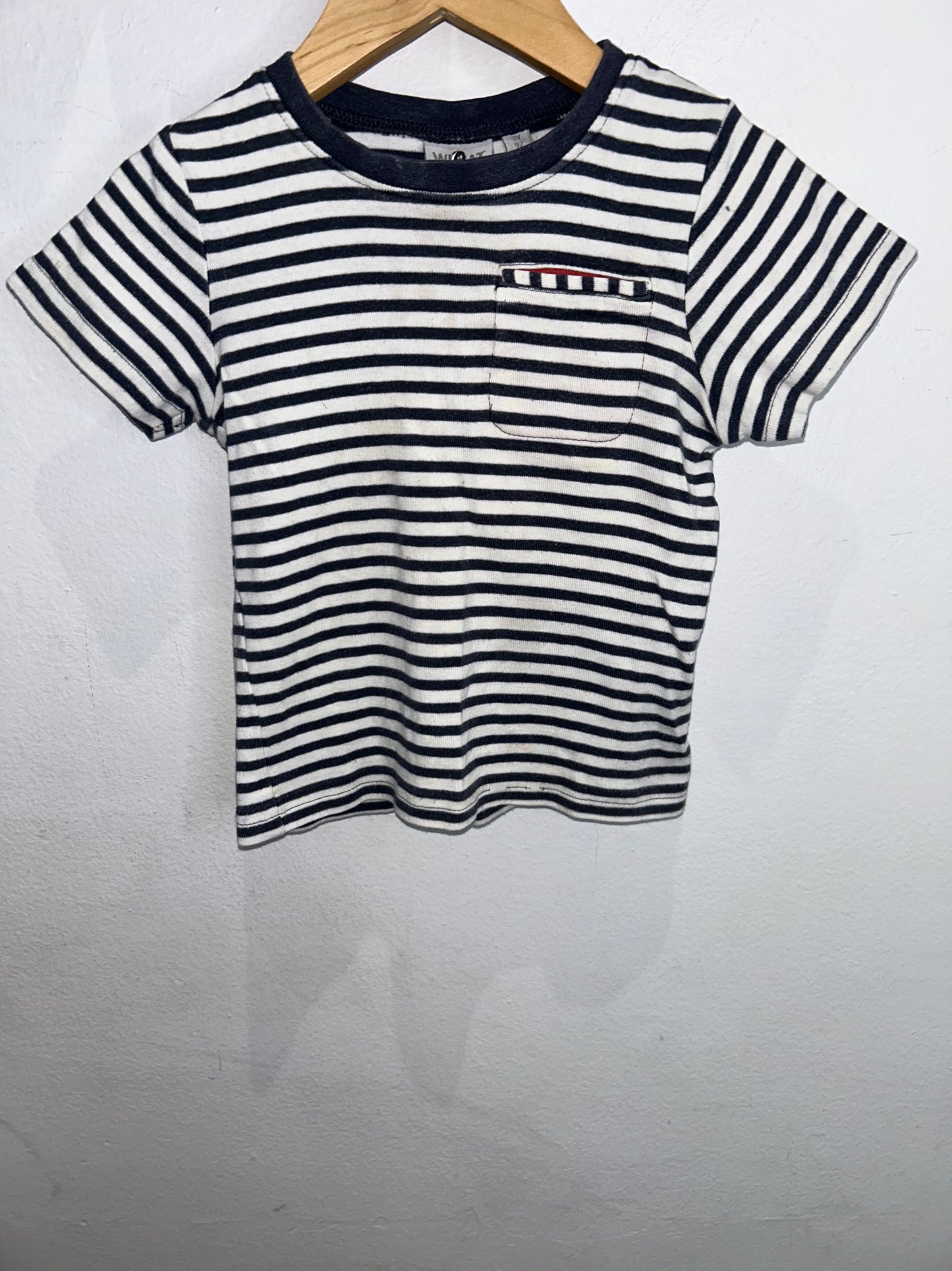 Wheat Collection stripe tee 2y*