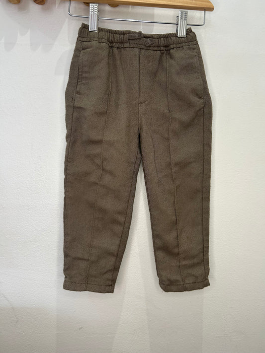 Dark brown pants 2-3y