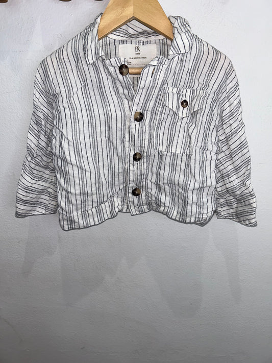 Striped linen shirt 12-18m