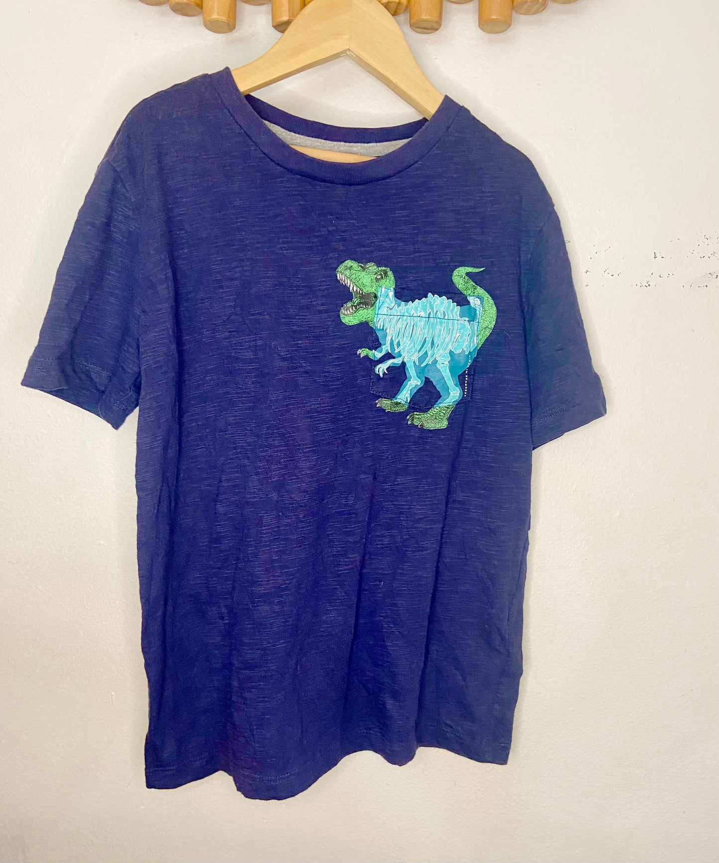 T Rex pocket tee 8y