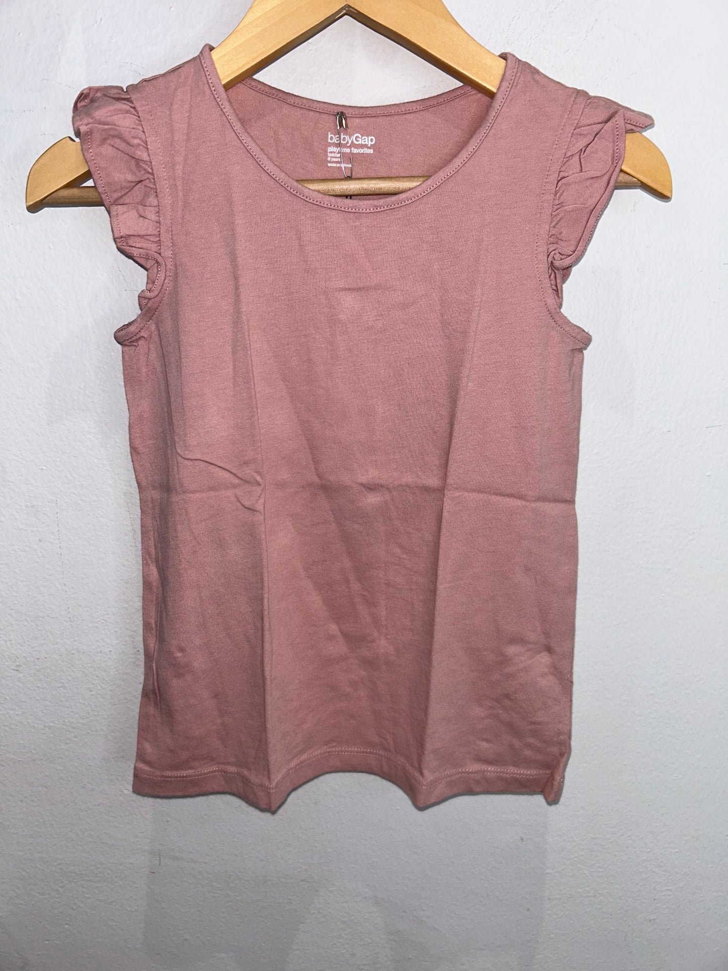 Rose ruffle tanktop 5y NEW