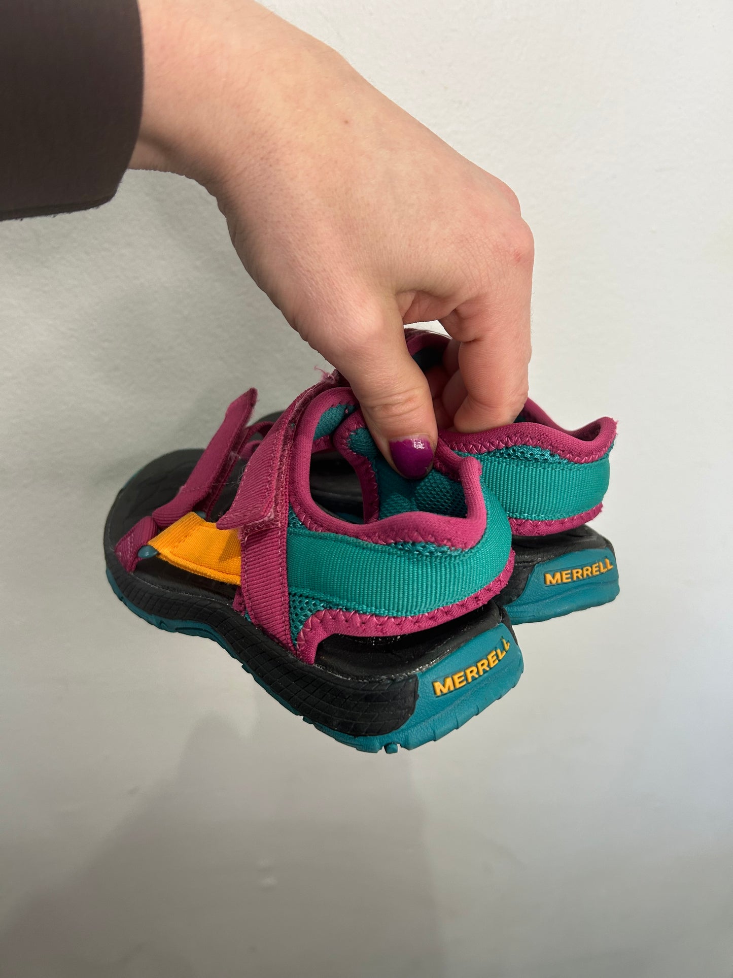 Y3 Merrell magenta sandals