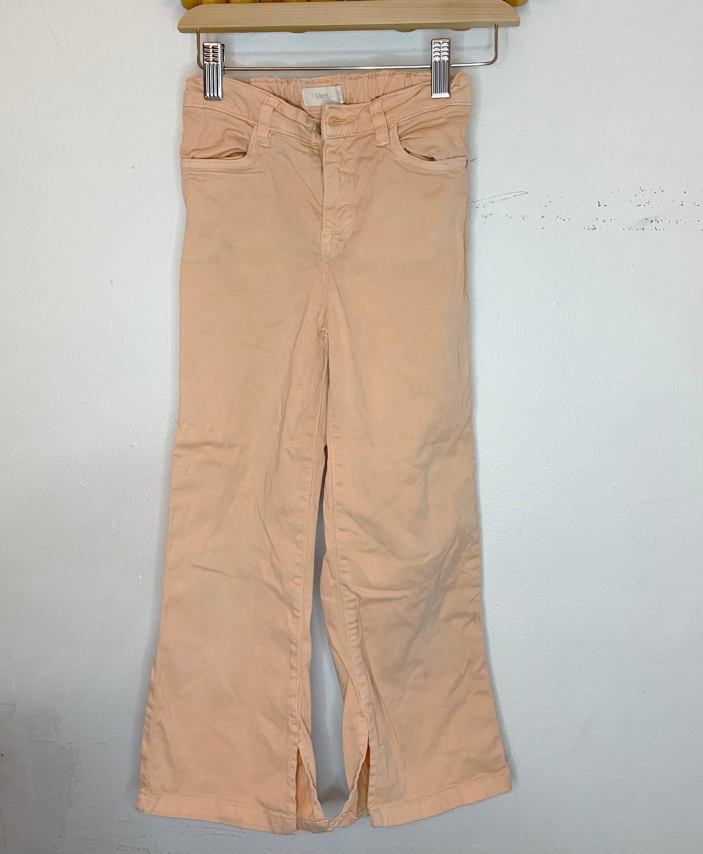 Peach flare pants 7-8y