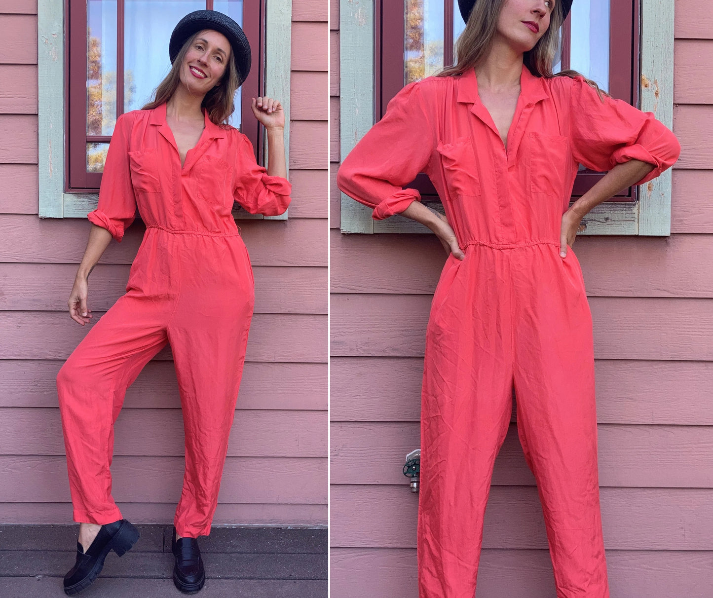 Vintage nylon coverall  S/M