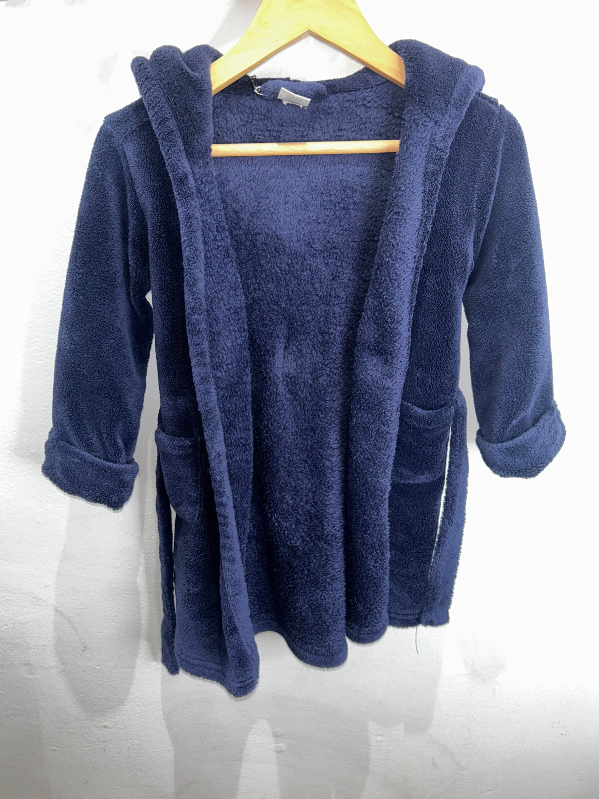 Blue fleece robe 2y