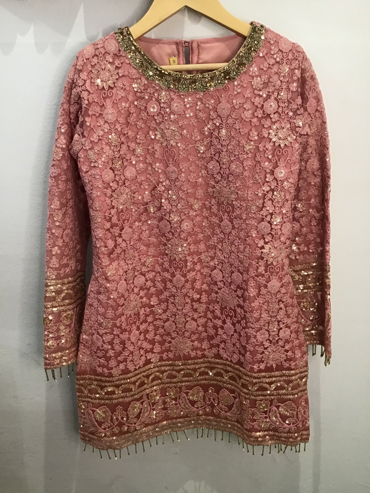 Pink sharara set 8-12y