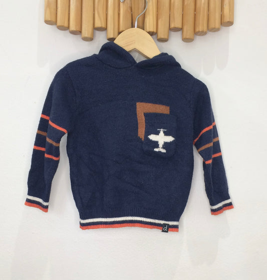 Deuxpardeux airplane sweater 12m