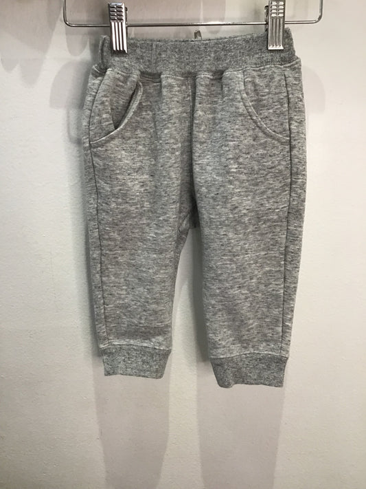 Fur lined grey joggers 12-18m