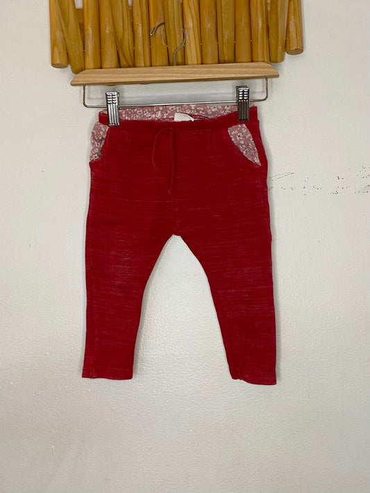 Red pants 12-18m