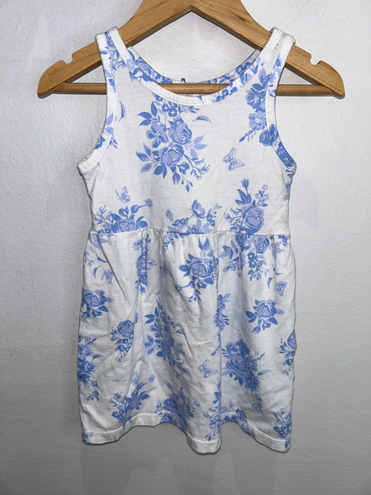 Blue roses dress 18-24m