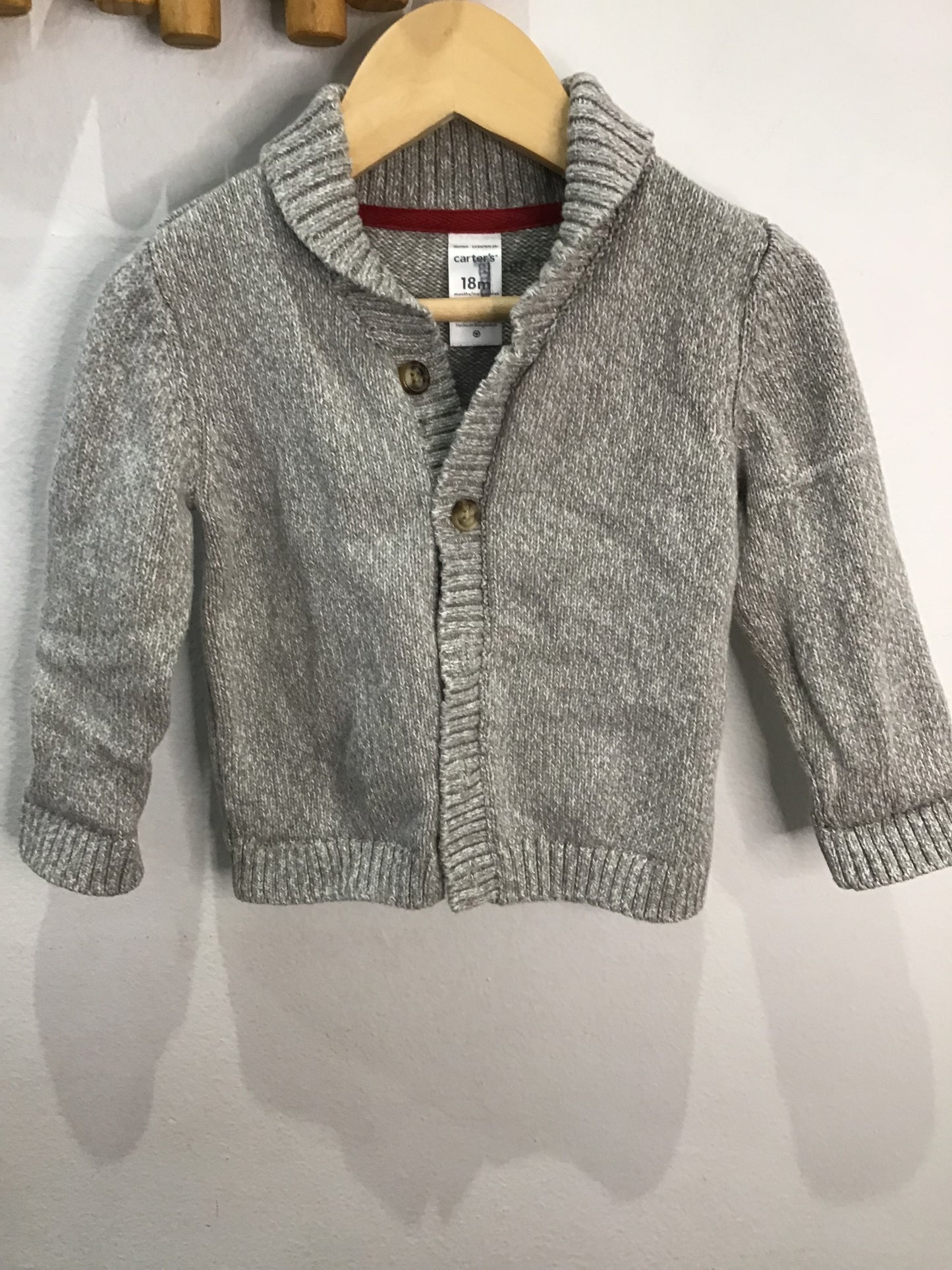 Sweater grey collared 18m