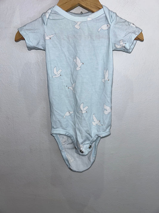 Louloulollipop birds onesie 0-3m