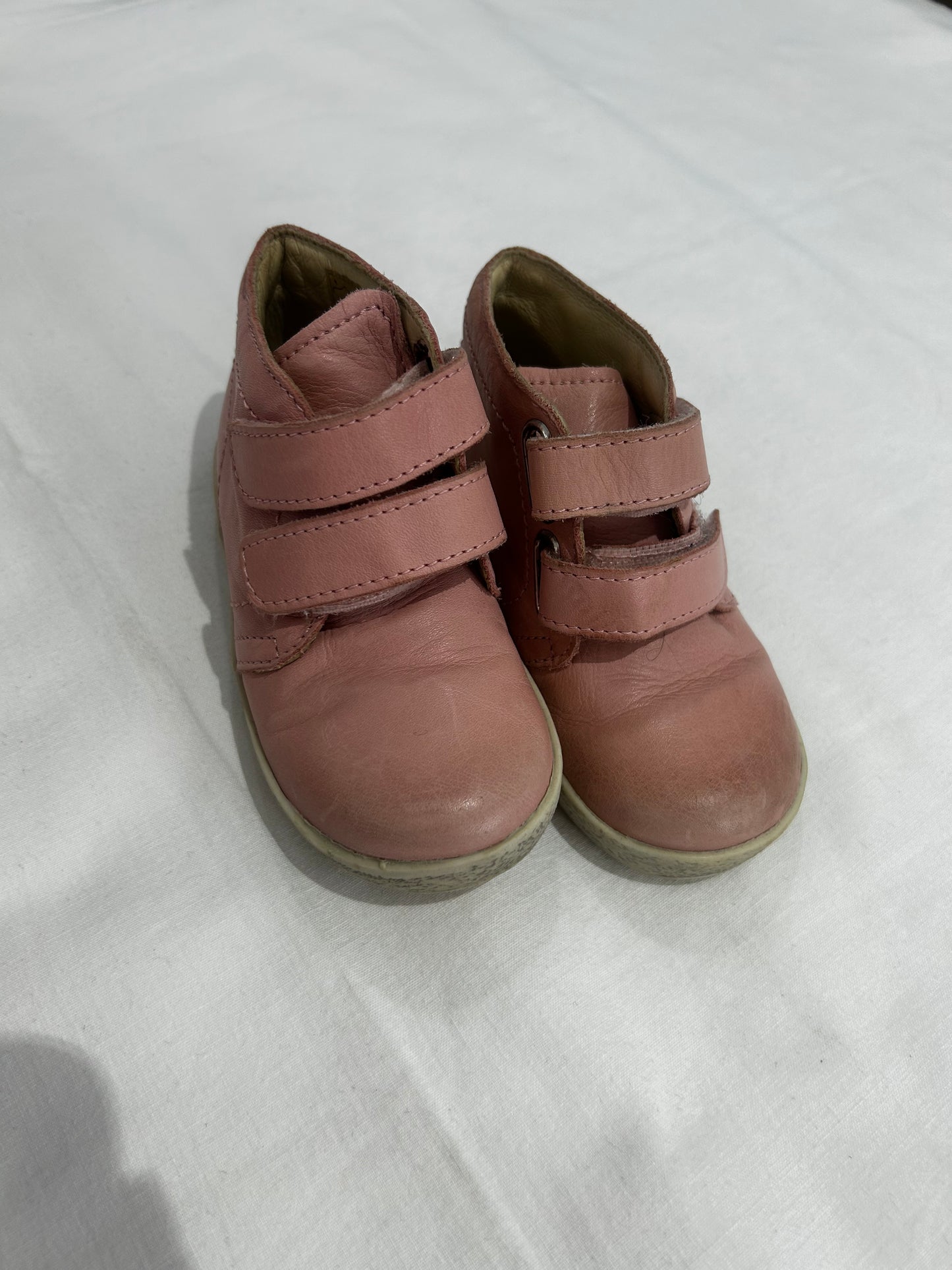 C6 pink leather hightops