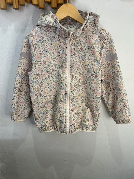 Light florals shell jacket 4-6y
