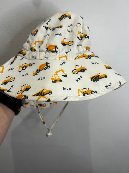 Jan & Jul construction sun hat 2-5y