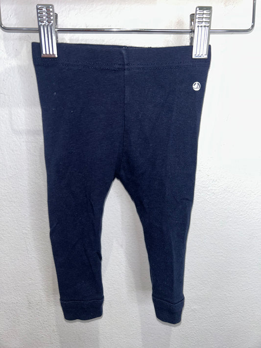 Petit Bateau navy cotton pants 6m