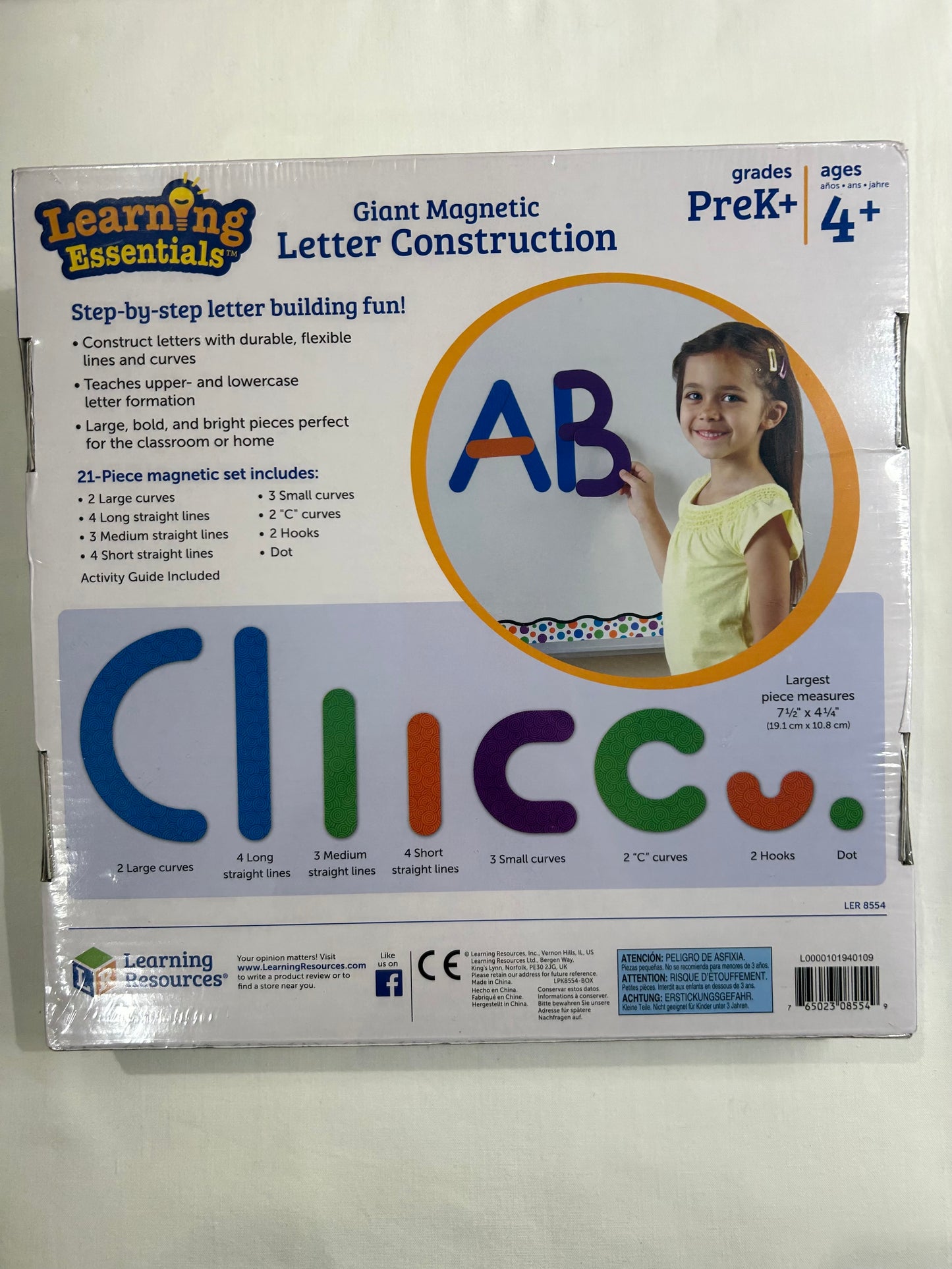 Giant magnetic letter construction NEW