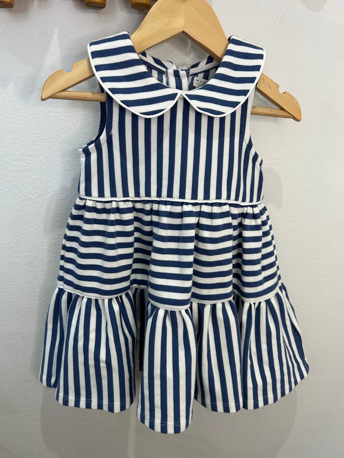 Blue dress w matching purse 9-12m NEW
