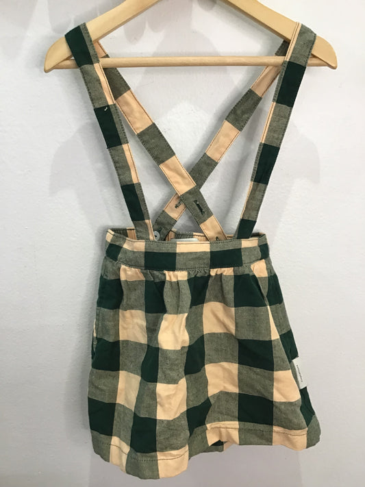 Tiny Cottons checkered pinafore 2y