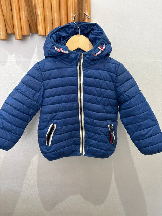 Moncler blue jacket 4y
