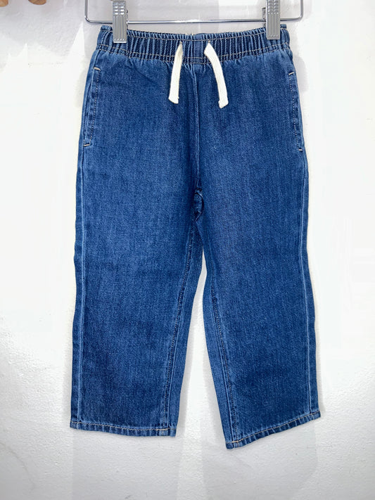 Pull-on wide leg jeans 3y NEW