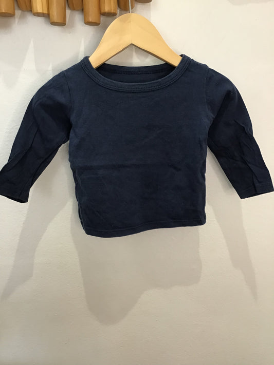 Tee Minimioche longsleeve blue 3-6m