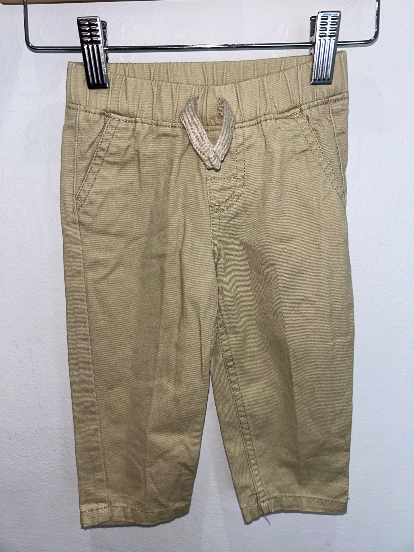 Beige pull-on pants 12m