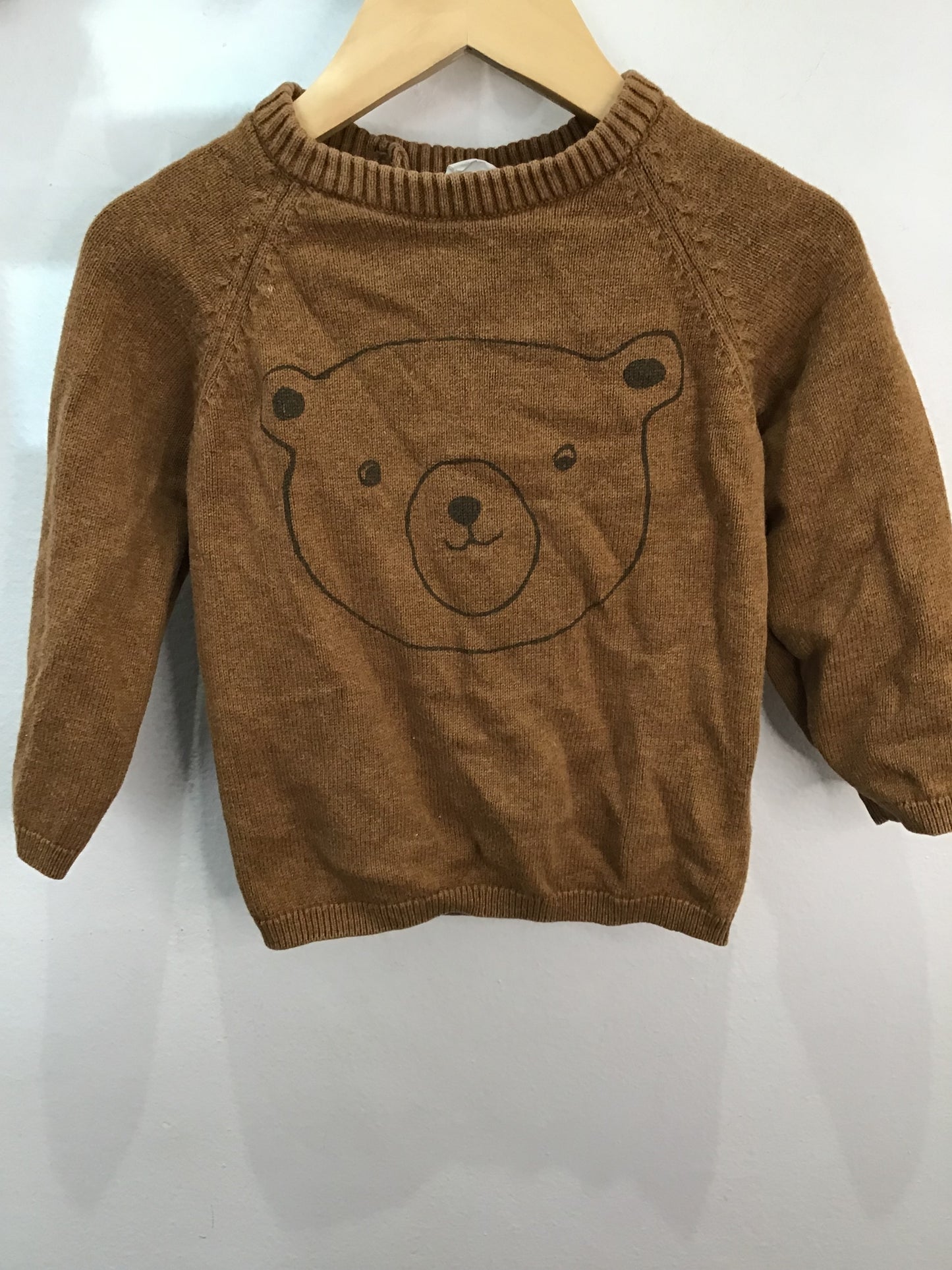 Sweater brown bear 12-18m