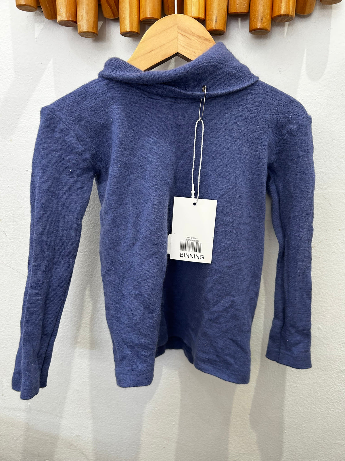 Engel blue wool turtleneck 5-6y
