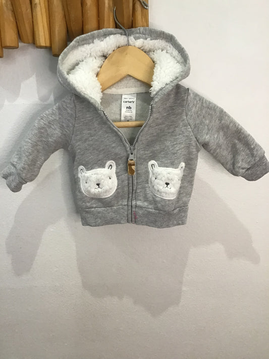 Bear sweatshirt grey newborn