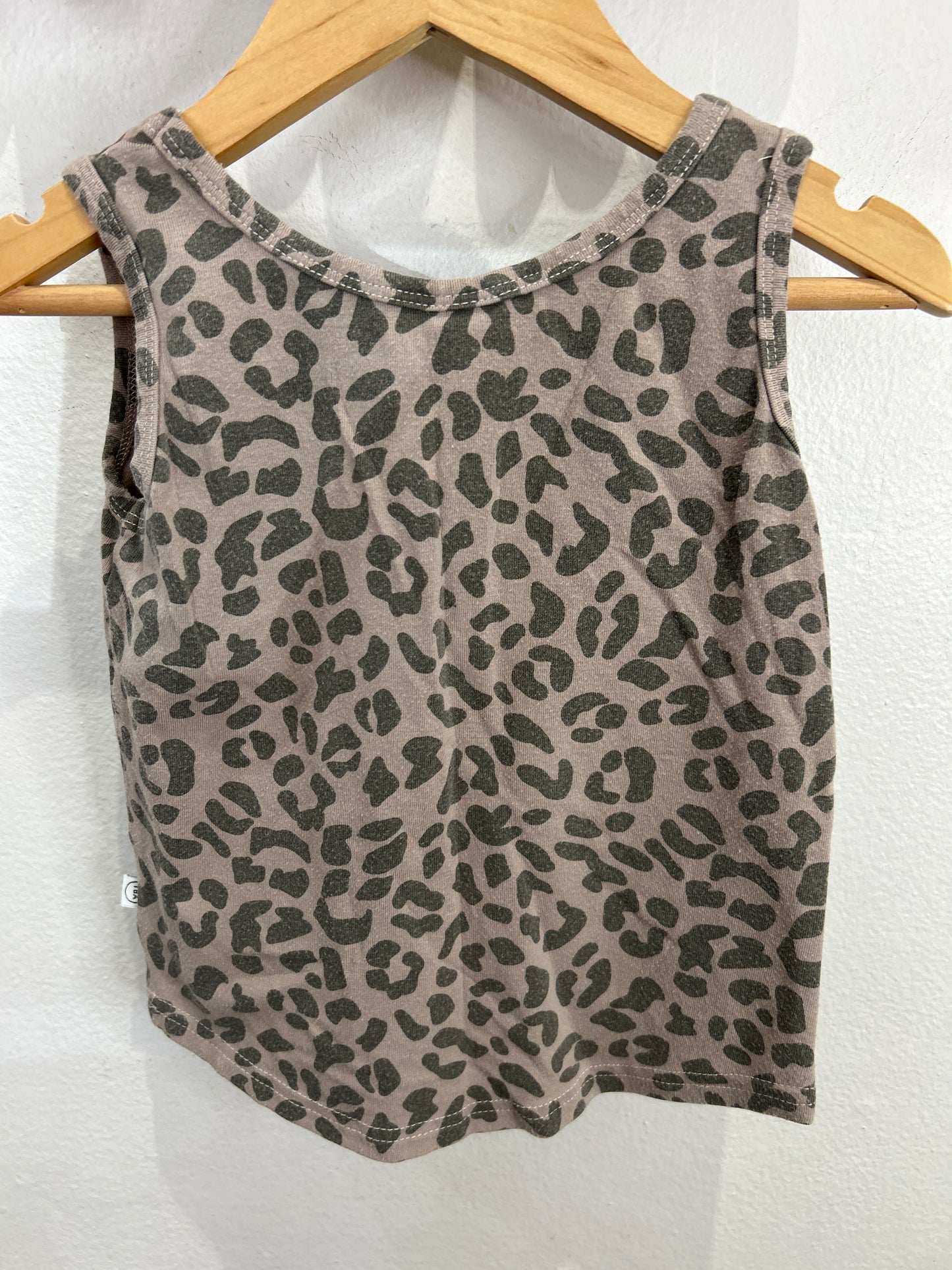 Bamboo leopard tanktop 1-2y*