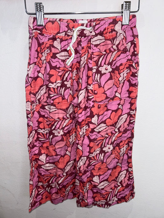 Wide leg breezy print pants 4-5y