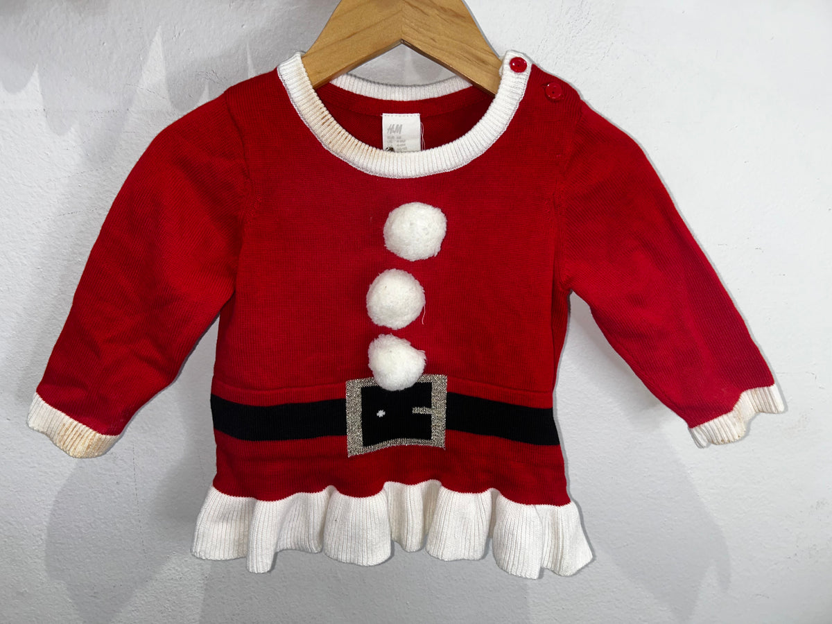 Santa dress 4-6m