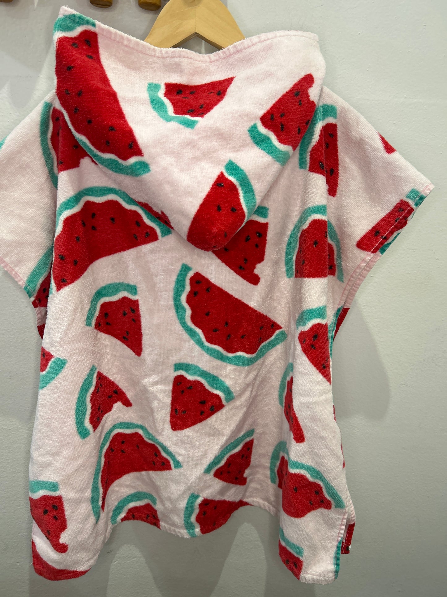 Watermelon towel poncho 2-4y