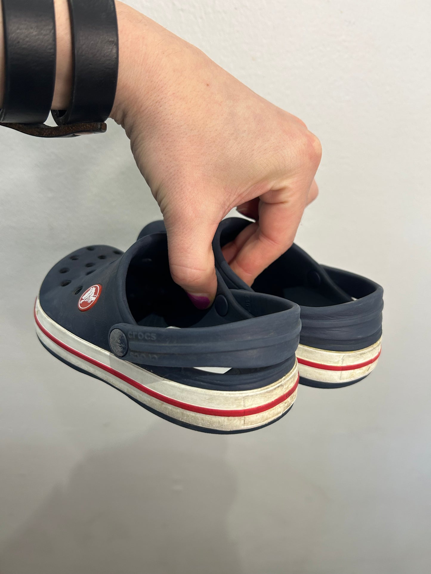C11 navy Crocs