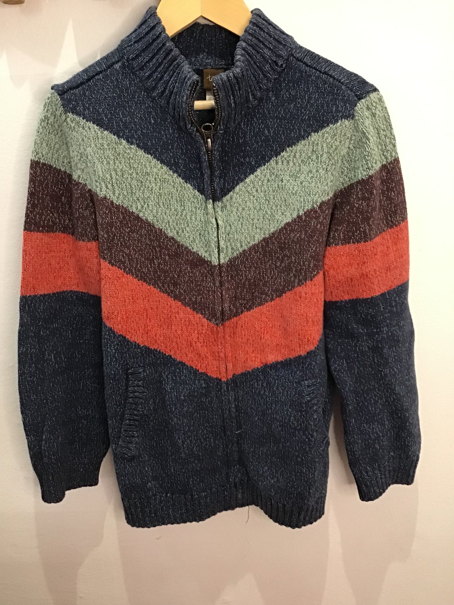 Tea Collection knit zip-up 8-10y