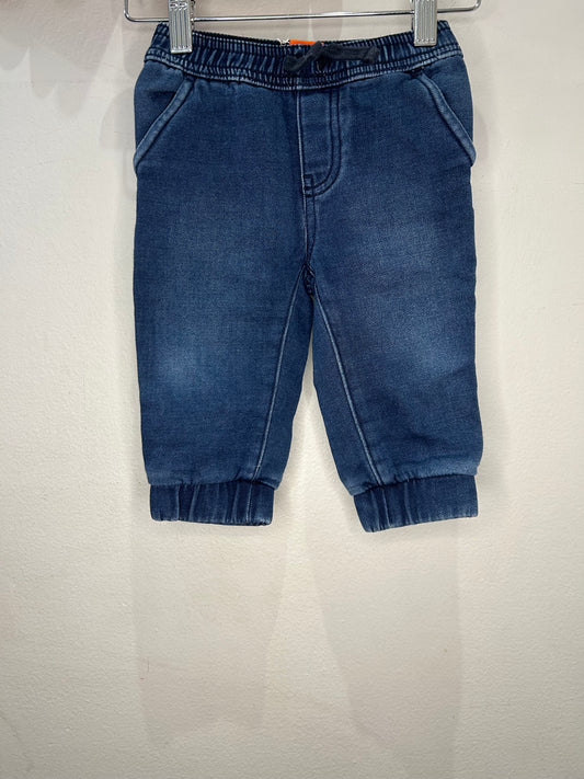 Stretchy pull-on jeans 6-12m