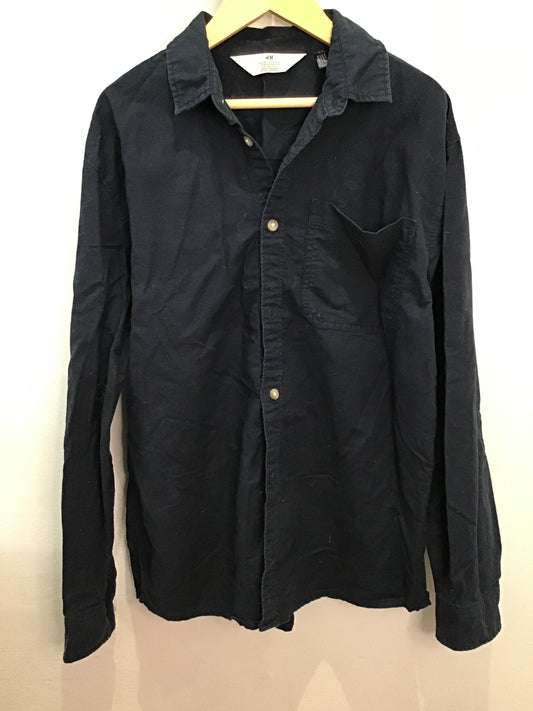 Shirt navy soft 12-13y