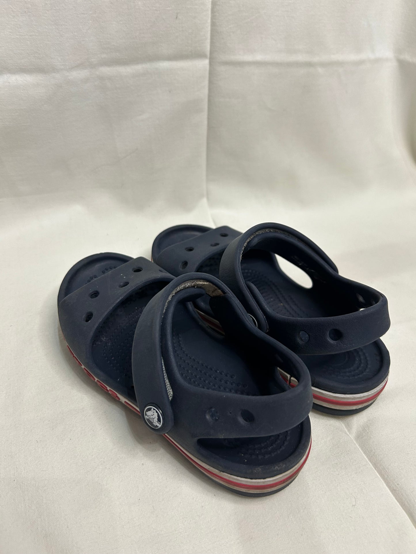 C11 navy Croc sandals