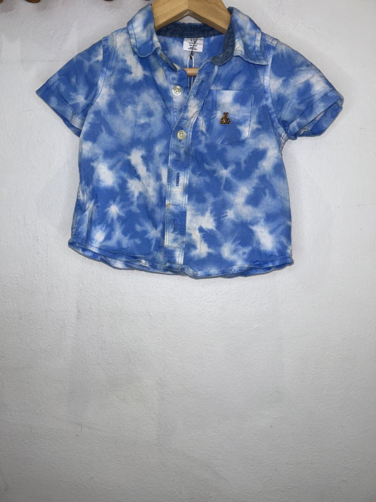 Tie Dye Button Up Shirt 6-12m