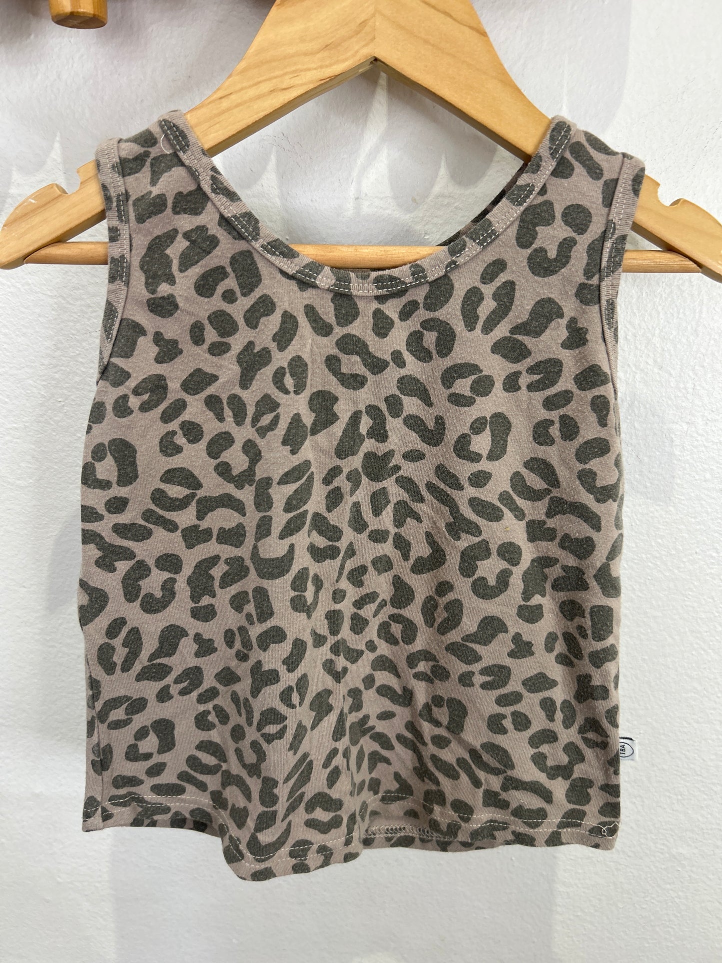 Bamboo leopard tanktop 1-2y*