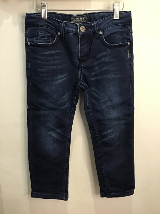 Very very stretchy dark jeans 10y